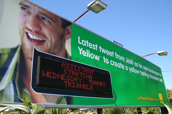 NZ's First Twitter Billboard